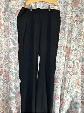 Vintage  Black Women's Dress Pants - Sleek Straight Leg